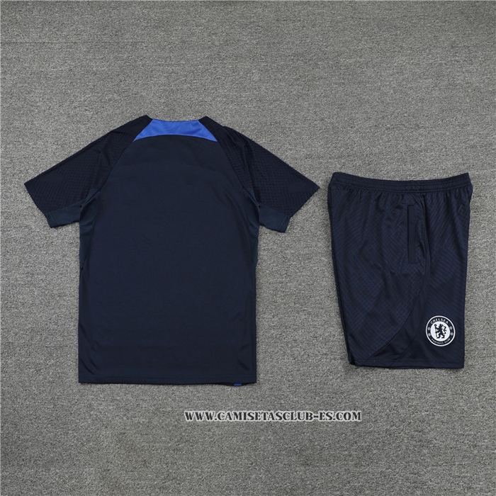 Chandal del Chelsea 22-23 Manga Corta Negro - Pantalon Corto